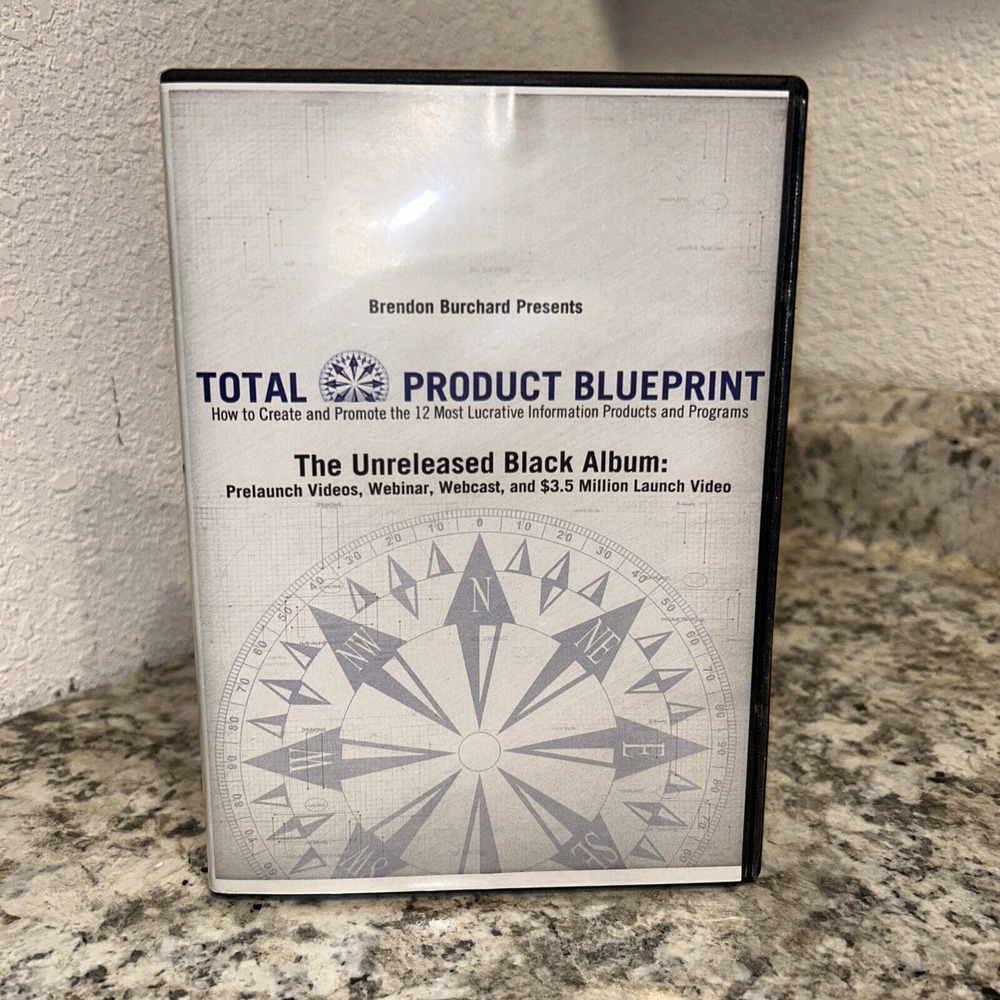 TOTAL PRODUCT BLUEPRINT -‎ THE UNRELEASED BLACK ALBUM BRENDON BURCHARD 6 DVD